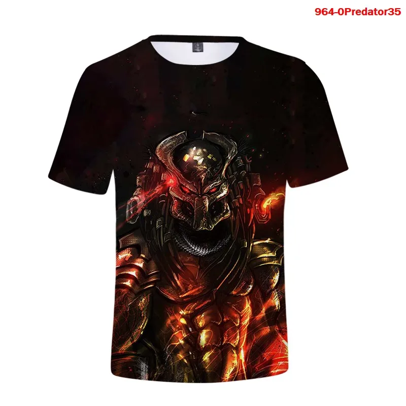 

Men 3d T Shirts Horror Movies Predator Print Summer New Tshirt Casaul Oversized Short Sleeve Women Predator Cool Streetwear Tops