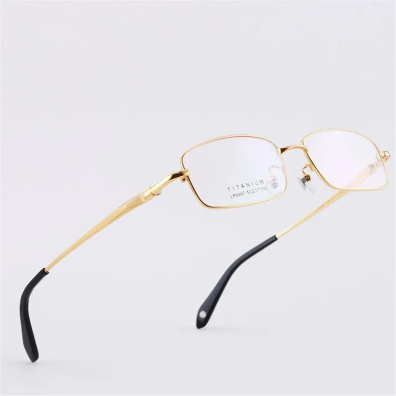 High Quality Pure Titanium Men's Glasses Frame Myopia Full Ultra Light Prescription |