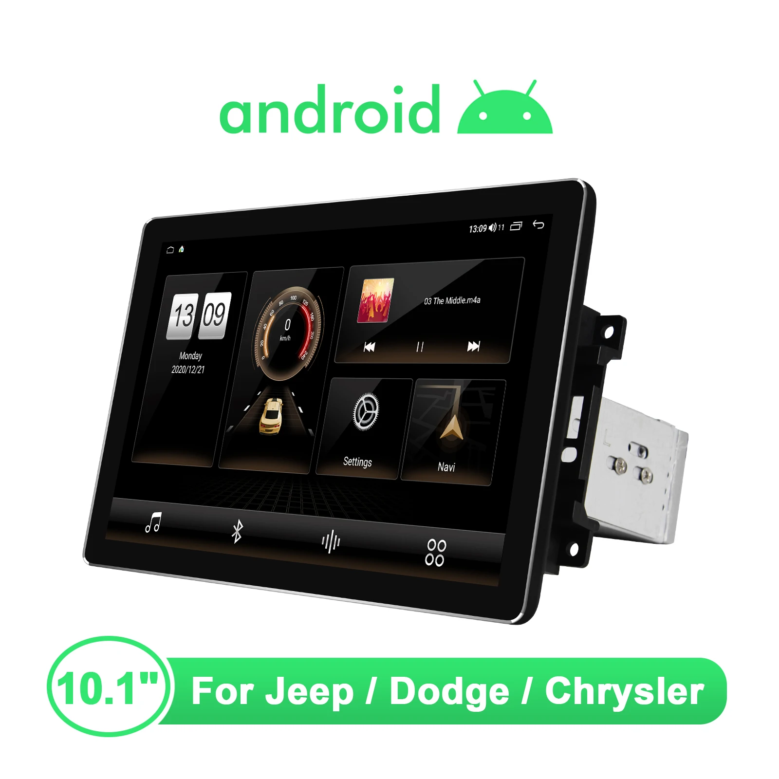 구매 10.1 인치 헤드 유닛 안드로이드 10 자동차 라디오 스테레오 GPS 네비게이션 1980*1200 멀티미디어 플레이어 지프 랭글러 무선 Carplay