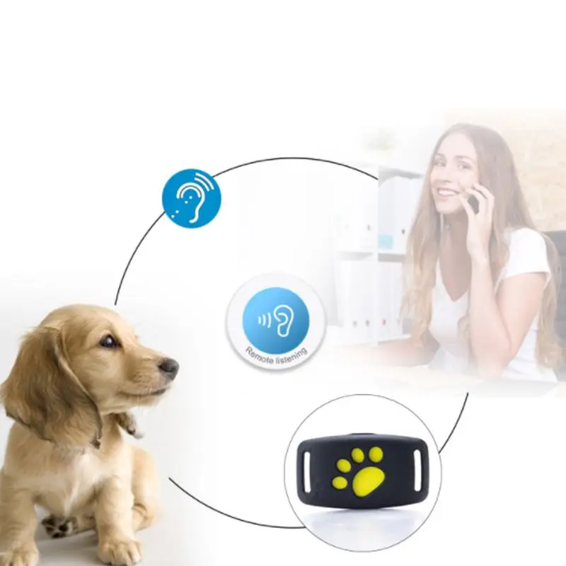 

H051 Mini USB Pets GPS Tracker Collar Waterproof Rechargeable GMS Locator 5 Days Long Standby Tracking Locator Alarm Device