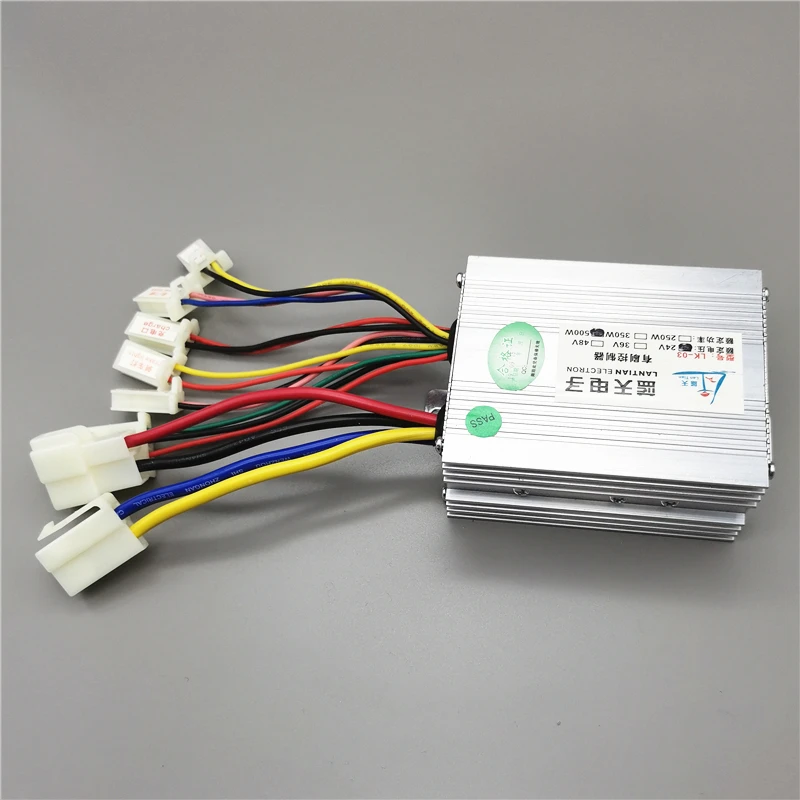 Щетка DC контроллер двигателя для электрического велосипеда скутер 12V24V36V48V350W 500W
