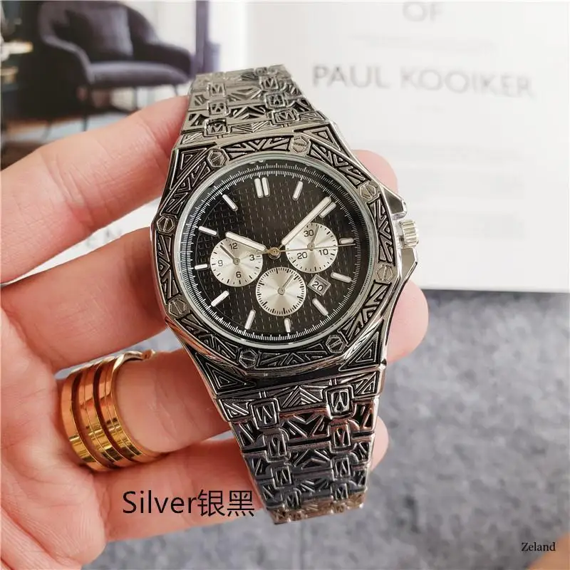 

2021 new Quartz watch men watch stainless steel watches wristwatch luxury military wristwatch