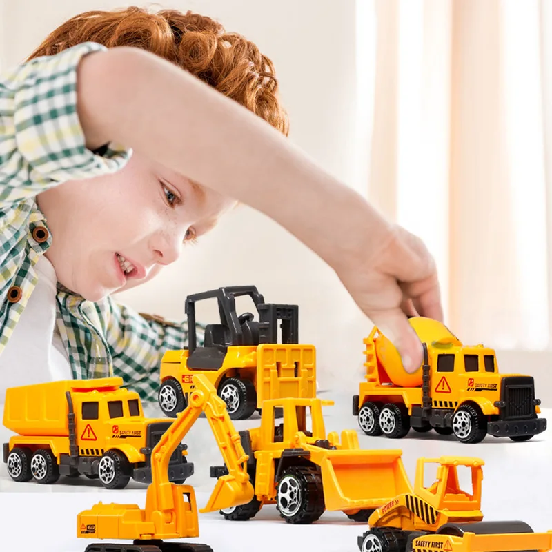 Детский игрушечный автомобиль мини-экскаватор тележка строительный игрушка