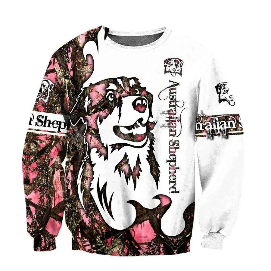 

AUSTRALIAN SHEPHERD DOG 3D Print Spring Autumn Hoodie Man Women Harajuku Outwear Zipper Pullover Sweatshirt Casual Unisex