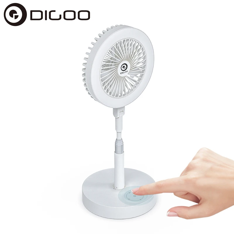 

Digoo DG-PFL6 портативный выдвижной USB вентилятор для зарядки с кольцом светильник 7200mAh батарея управление синхронизацией сенсорная панель управ...