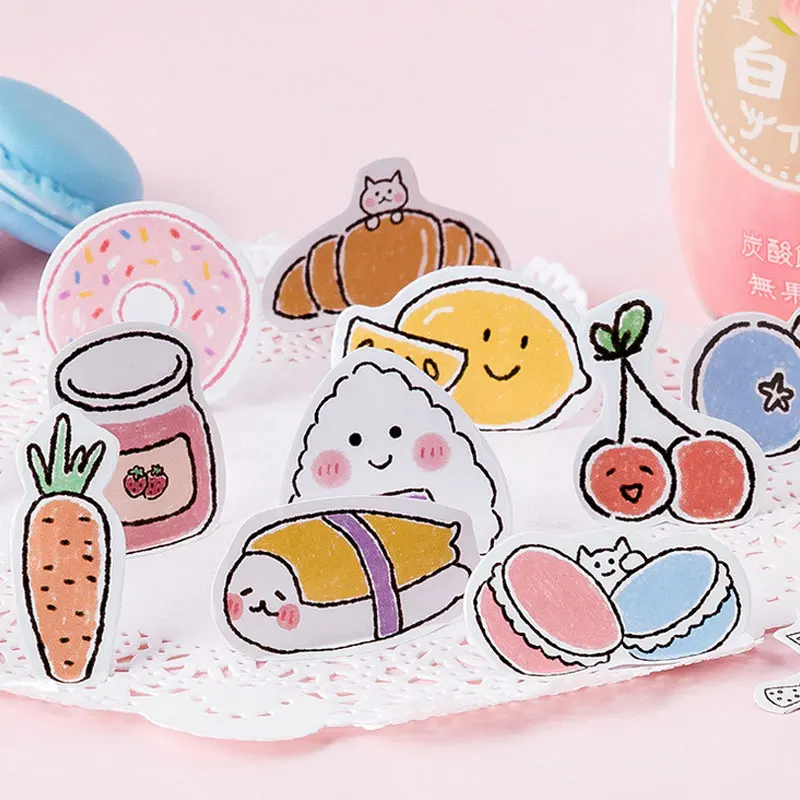 45 шт./кор. закуски карман наклейки мультфильм Клейкая Бумажная Наклейка для