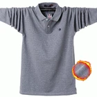 Мужские зимние толстые теплые рубашки-поло размера плюс 6XL большого размера, мужские повседневные терморубашки-поло из флиса с длинным рукавом, брендовая одежда