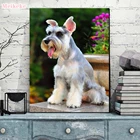 5D алмазная живопись шнауцера сделай сам, полная круглая квадратная мозаика, алмазная вышивка, животное, забавный щенок, свадебное украшение