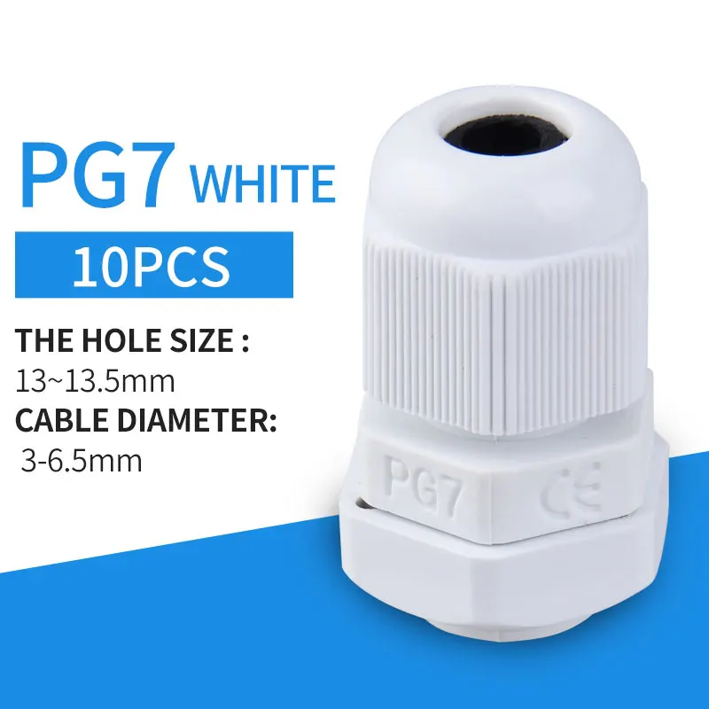 

Водонепроницаемые кабельные glands из нейлона PG 7 9 11 13.5 16