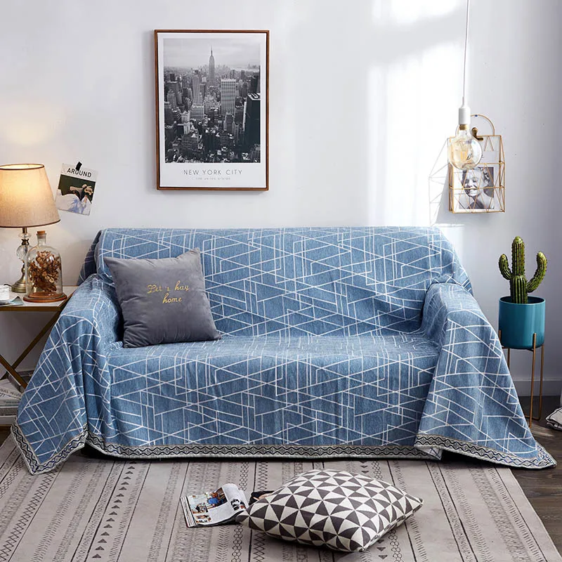 Blue.2 Синель для дивана, полотенце, чехол для дивана, Тканое покрывало, чехол для дивана для гостиной, мебель, кресло, диван для влюбленных, чехол - Цвет: Blue.2