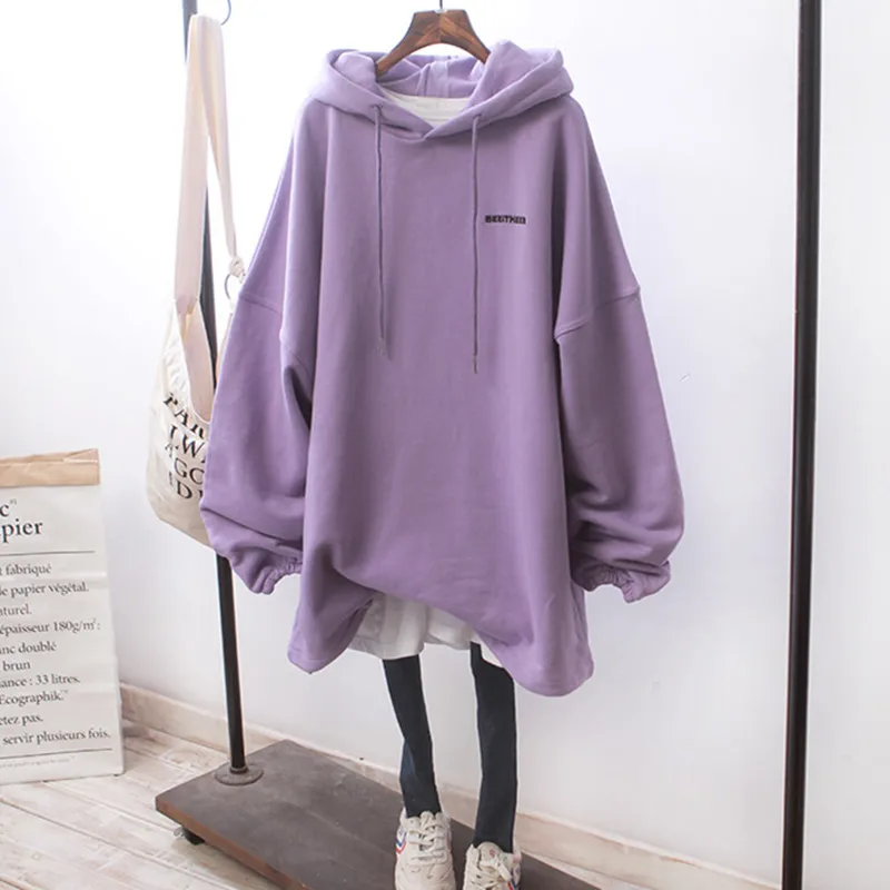 

Зимние толстовки большого размера с капюшоном, 140 см, флисовый пуловер, Толстая теплая одежда, свободные толстовки, свитшот с капюшоном и над...