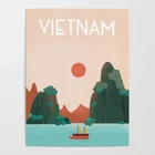Холст с Hd-печатью, картины, пейзаж заката, Настенная картина, домашнее украшение, модульный вьетнамский постер для путешествий, рамка для гостиной