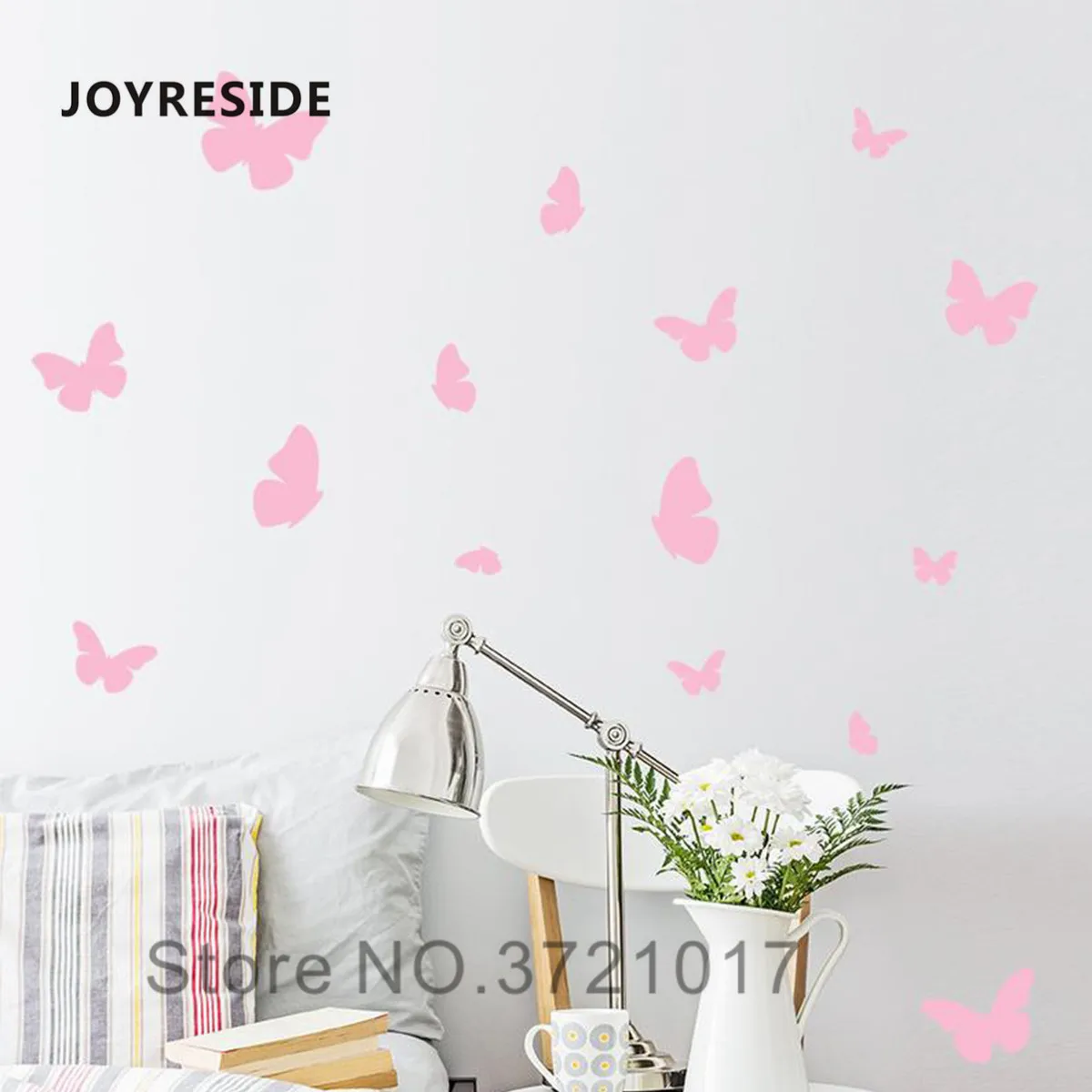 JOYRESIDE бабочки девушки комнаты стикер винил искусство дизайн наклейки на стены