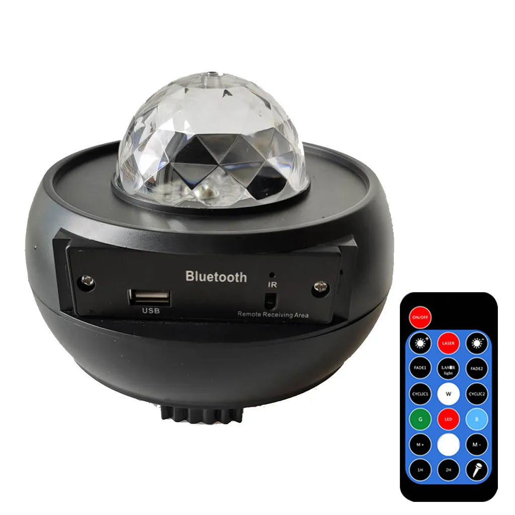 Светодиодный лазерный цветной проектор звездного неба ночсветильник с