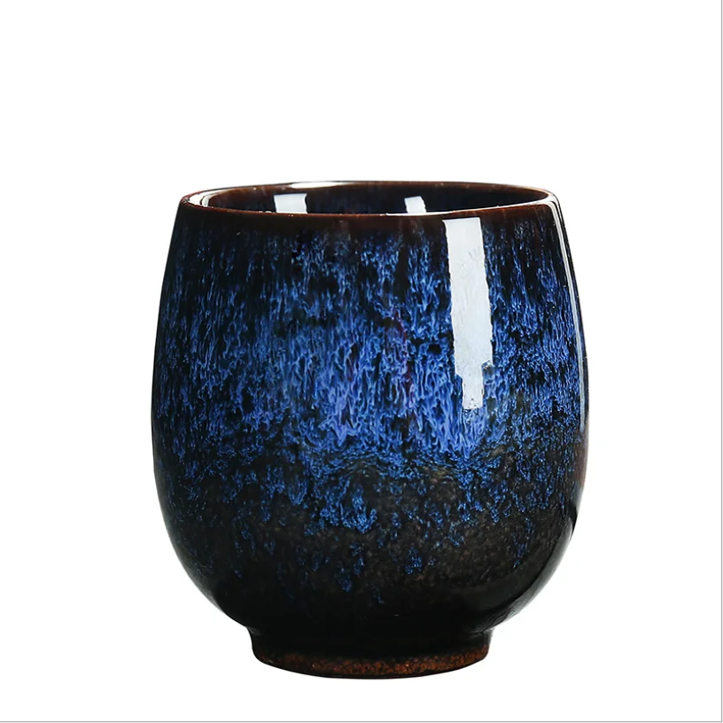

Ceramic 150ML eco friendly Pigmented Teacups Tea Cup Kiln Change Ceramic Home Tea Cup Creative ceramic cup teacup