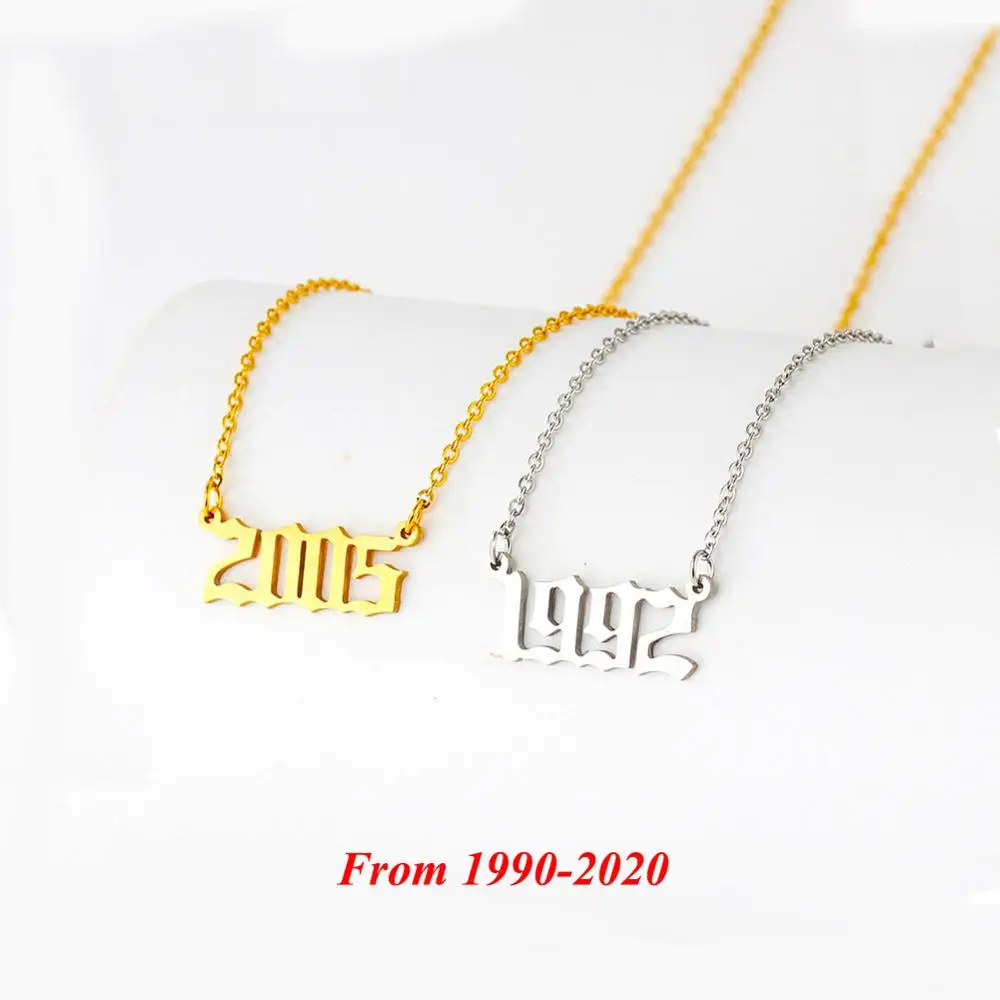 Подвески из нержавеющей стали для женщин и мужчин Золотая Длинная цепочка