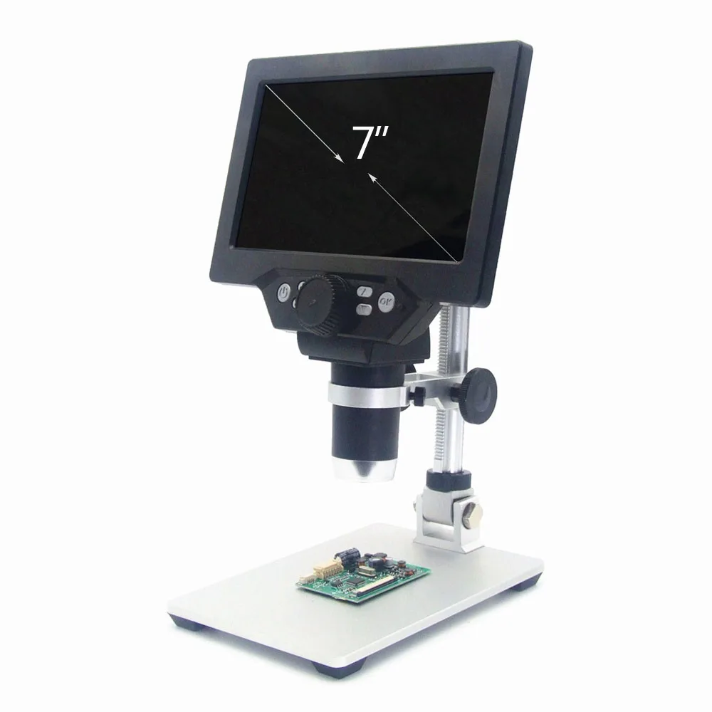 mustool 1200x digital microscope electronic video microscope 7inch hd lcd 12mp soldering microscope phone repair magnifier free global shipping