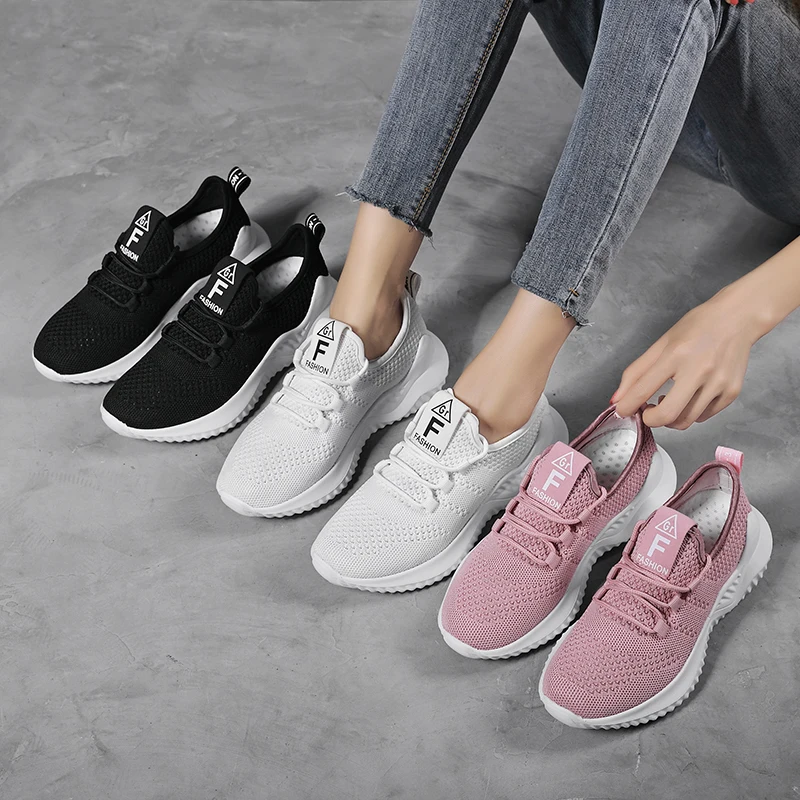 Женские сетчатые кроссовки MAIJION дышащие на шнуровке повседневная обувь