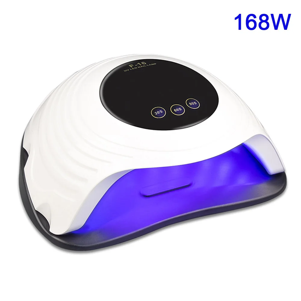 

UV Led Nail Lamp for Nails Manicure 168W 54pcs LEDs Nail Dryer Gel Varnish Polish Nail Light Curing Ice Lamp LCD Display Machine
