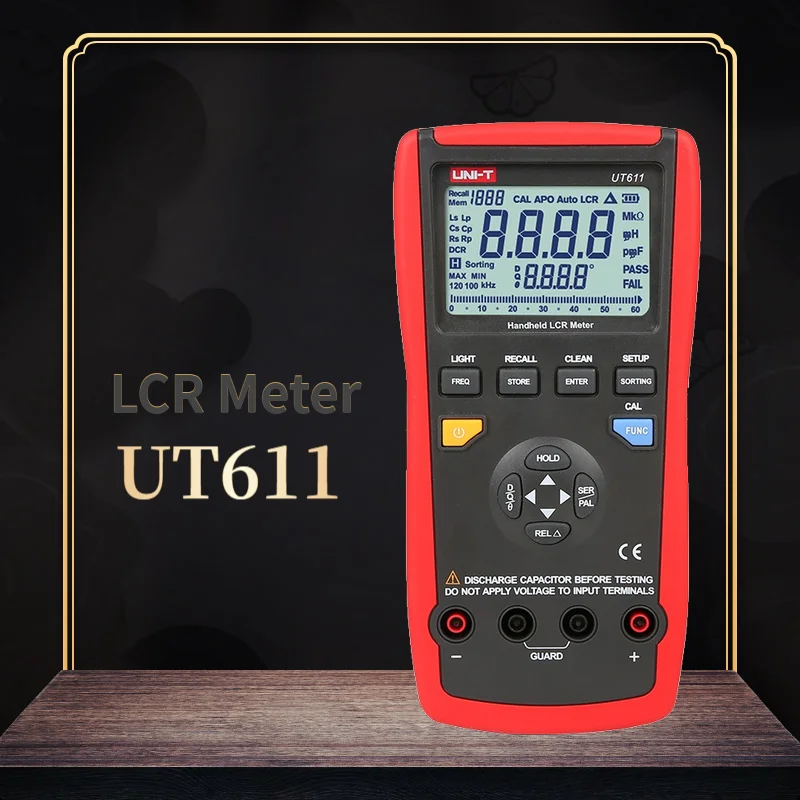 Цифровой Измеритель LCR UNI T UT611/UT612 цифровой мостовой тестер емкости индуктивности