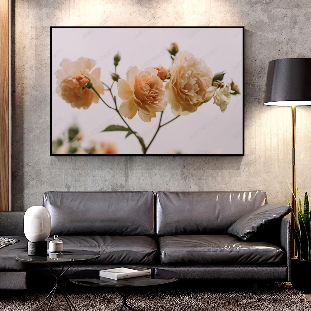 

Artcozy Oil Canvas Painting roses_flowers_buds For Home Decoration Wall Art