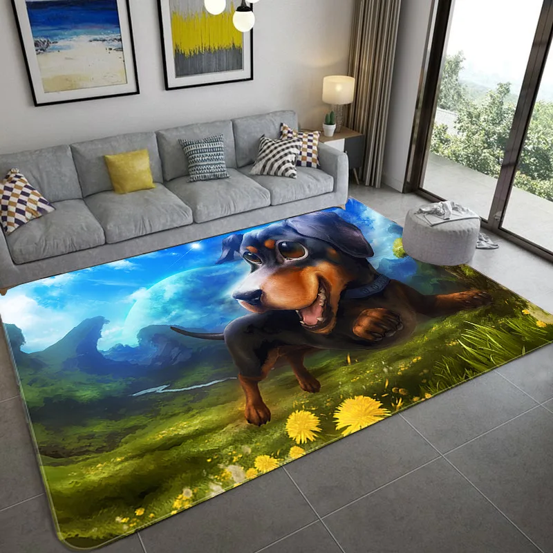 Детские коврики с 3D принтом кота собаки для гостиной спальни детские мягкий