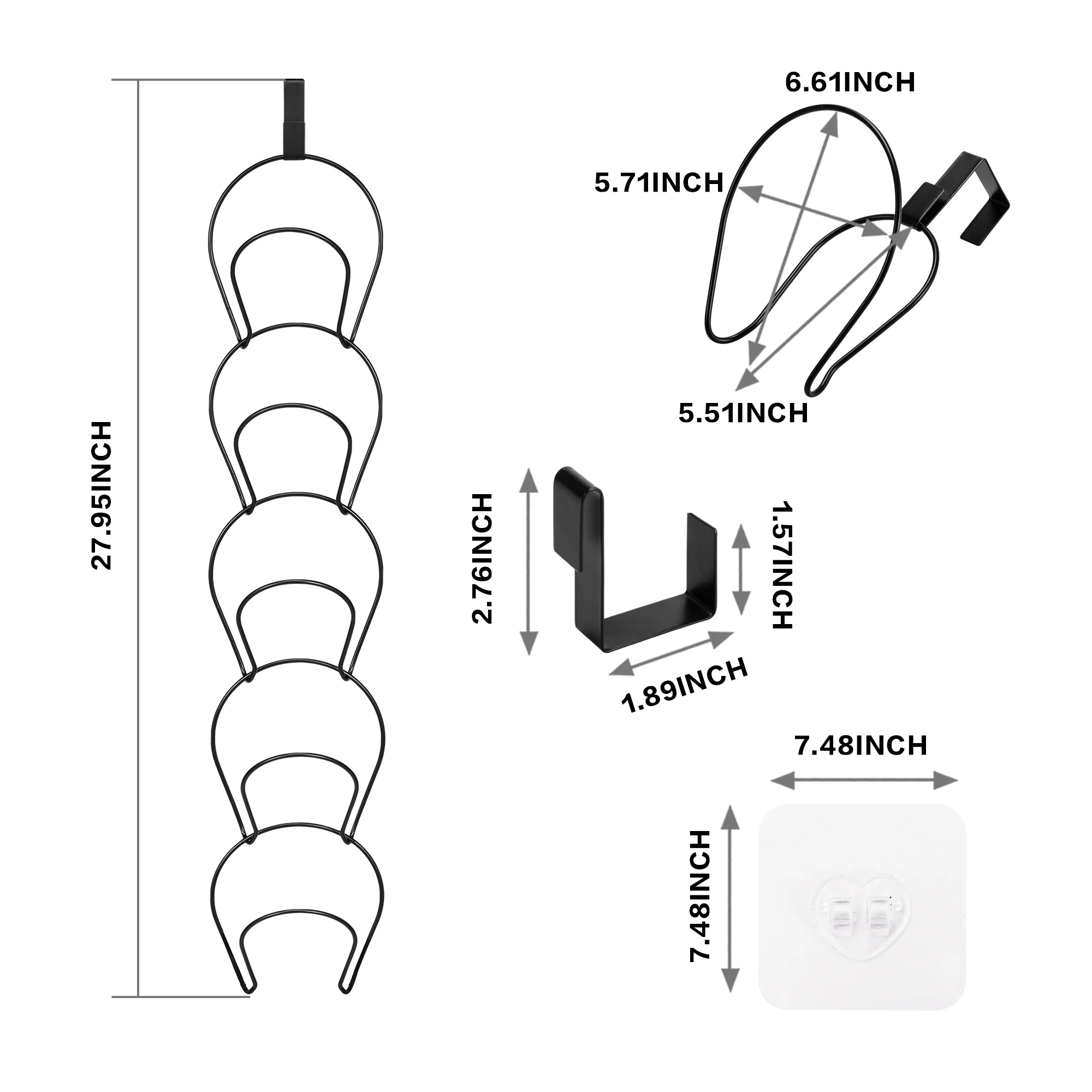 Кепка органайзер 5 упаковок крюк для подвески двери кепок одежды полотенец кухни