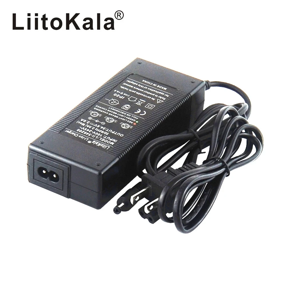 

LiitoKala 48V 2A charger 13S 18650 battery pack charger 54.6v 2a constant current constant pressure is full of self-stop