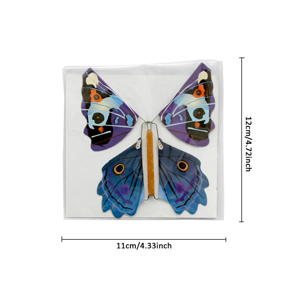 Mariposa voladora aleatoria para ni&ntilde;os, juguete m&aacute;gico, Hada M&aacute;gica, mariposa que vuela en el libro, 1 unidad-1