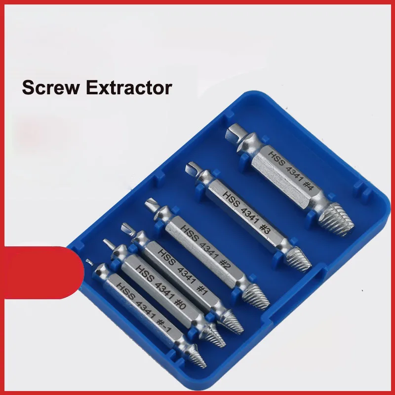 

Набор бит для извлечения сломанных винтов из быстрорежущей стали, экстрактор сломанных винтов с головкой, инструмент для удаления поврежде...