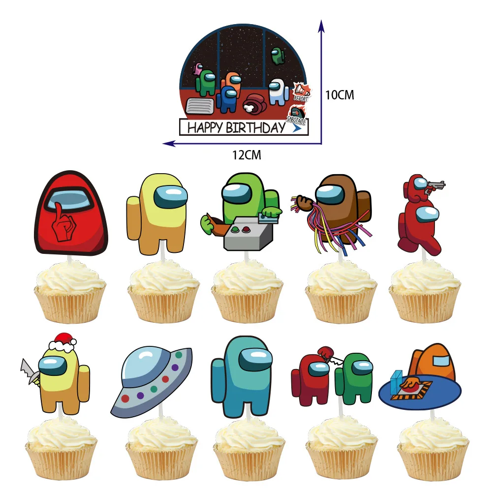 1 Набор из нас на тему дня рождения торт карты баннер вечерние латексные шары для