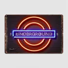 Лондонская неоновая Металлическая Вывеска на стену табличка для бара, жестяная вывеска для вечерние