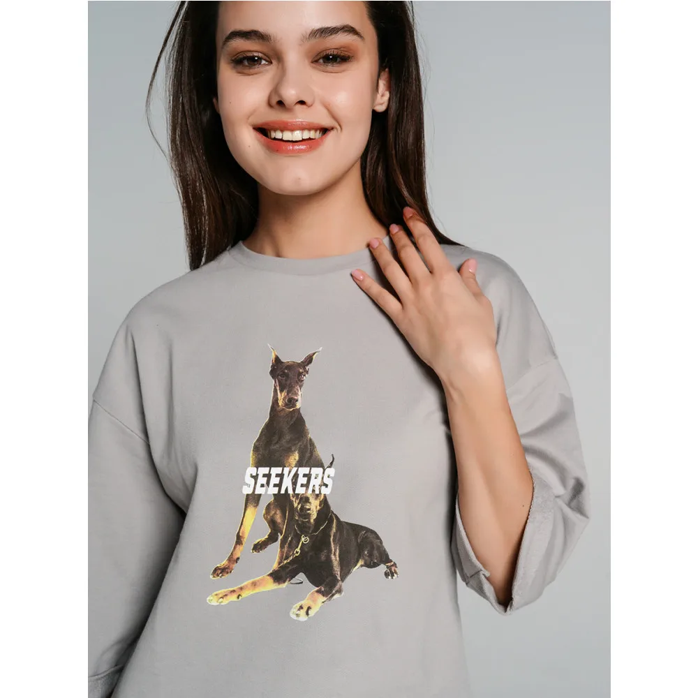 Платье ТВОЕ FASHION светло-серое | Женская одежда