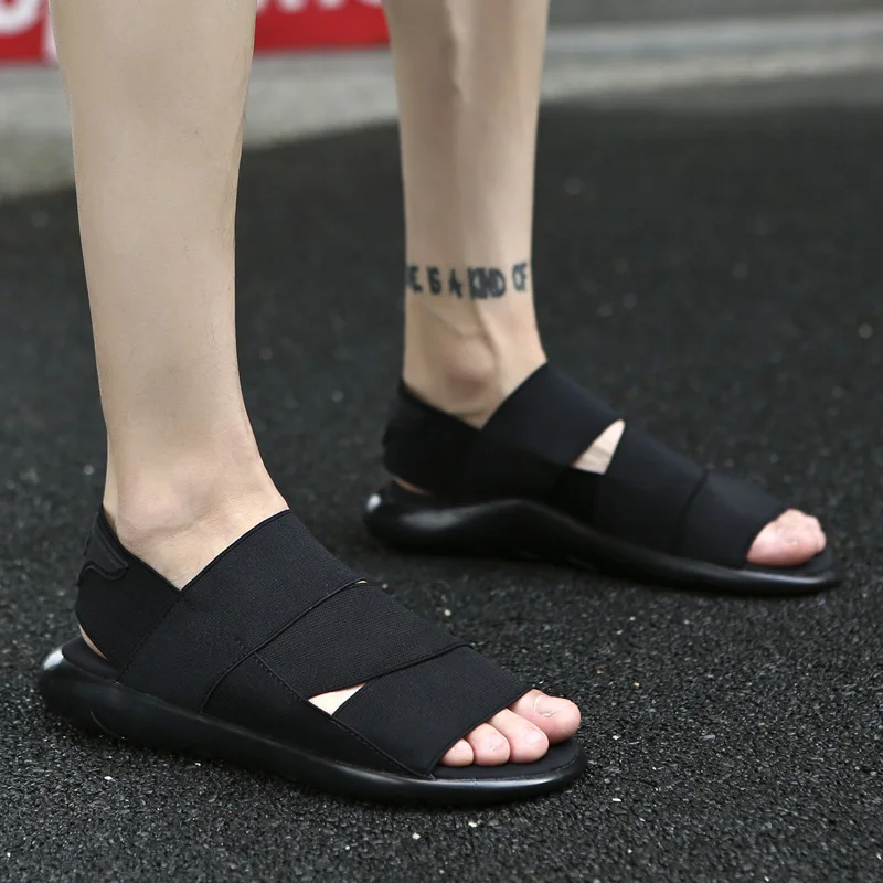 Мужские сандалии в римском стиле Нескользящие дышащие Повседневная пляжная