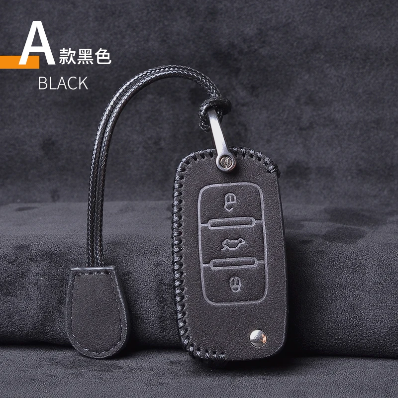 

Кожаный чехол для автомобильного ключа для VW Volkswagen Polo Golf Passat Beetle Caddy T5 Up Eos Tiguan Skoda A5 SEAT Leon Altea Flip Remote Cover