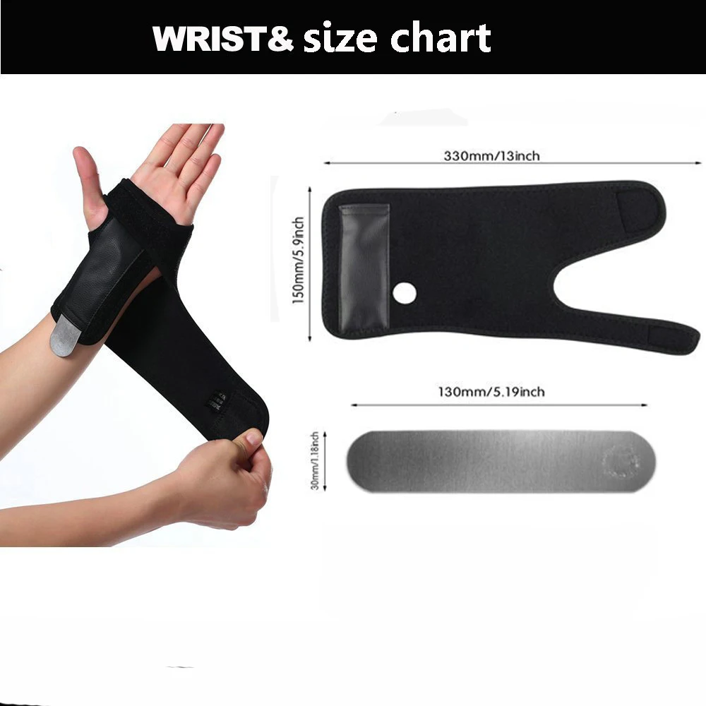 

1PC Adjustable Wristband Wrist Brace Bandage Wrist Support Hand Brace Wrist Support Finger Splint Carpal Fitness Wrap Protector