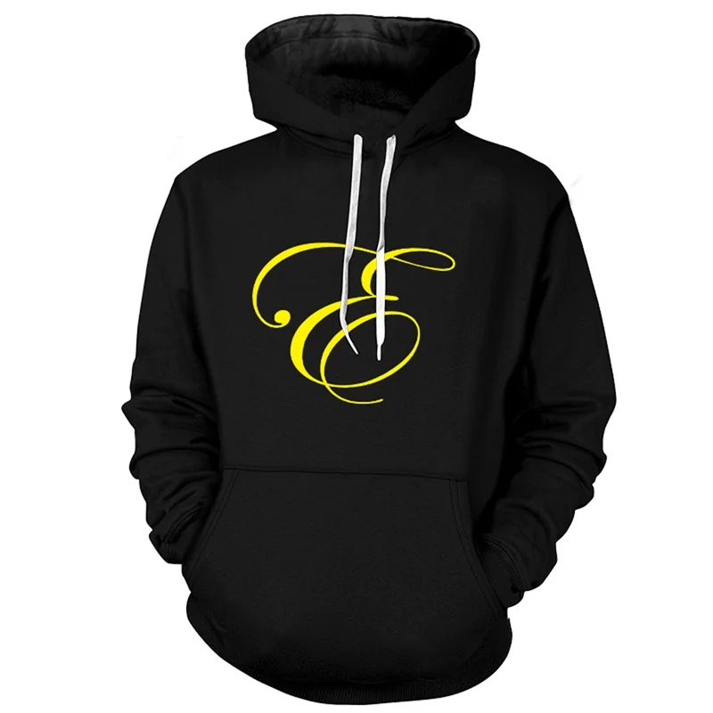

YOUTHUP 3D Full Printed Funny Men's Hoodie Golden Letter Hooded Sweatshirts Pullovers Long Sleeve Male Hoodies Streetwear 5XL