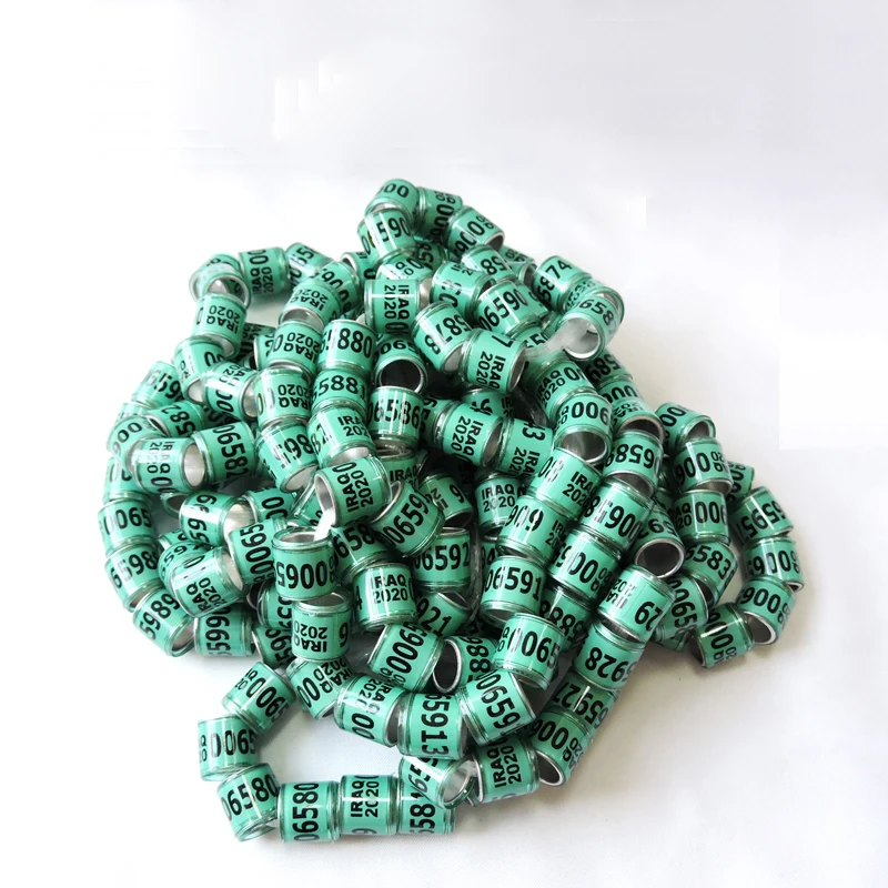 2020 принадлежности для обучения голубей Алюминиевые кольца ножные идентификации