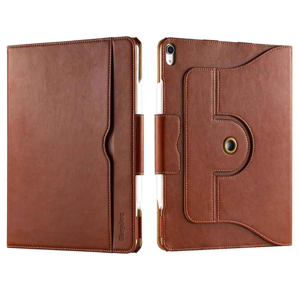EasyAcc Case For iPad Pro 12.9 2018 360 Degree Rotating/ 100% PU Leather Document Card Slots with Auto Wake/Sleep Durable | Компьютеры и