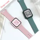 Ремешок для часов Силиконовый, спортивный браслет для Apple Watch 44 мм 40 мм 38 мм 42 мм, iWatch Series 3 4 5 6 se