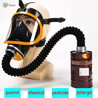 gas mask chemical respirator fully enclosedfire protection spray paint pesticides electric welding activated carbon face mask