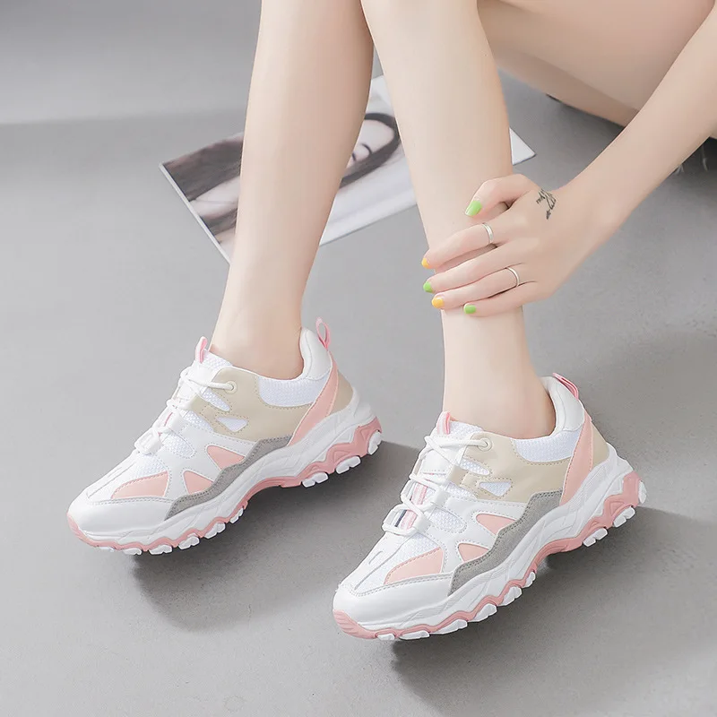 Дешевые женские кроссовки обувь с подушкой беговые нескользящие износостойкие