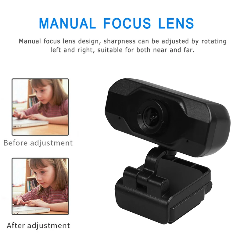 Автоматическая Фокусировка USB 60 FPS Веб-камера с микрофоном для настольных ПК