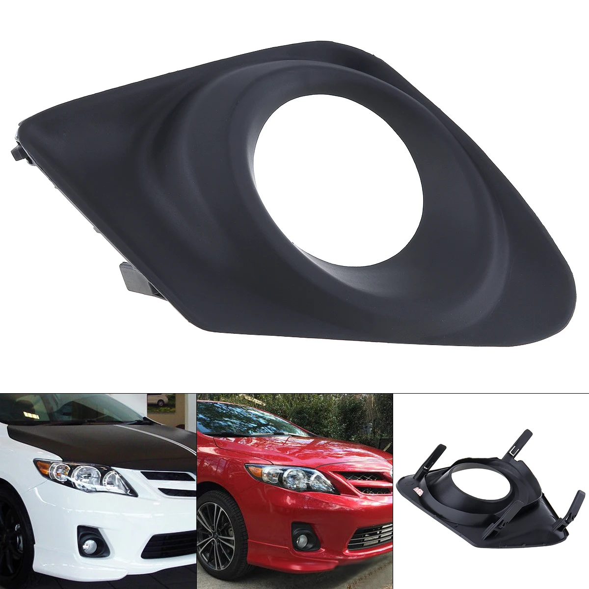 1 шт. Пластиковый черный противотуманный светильник крышка левая сторона