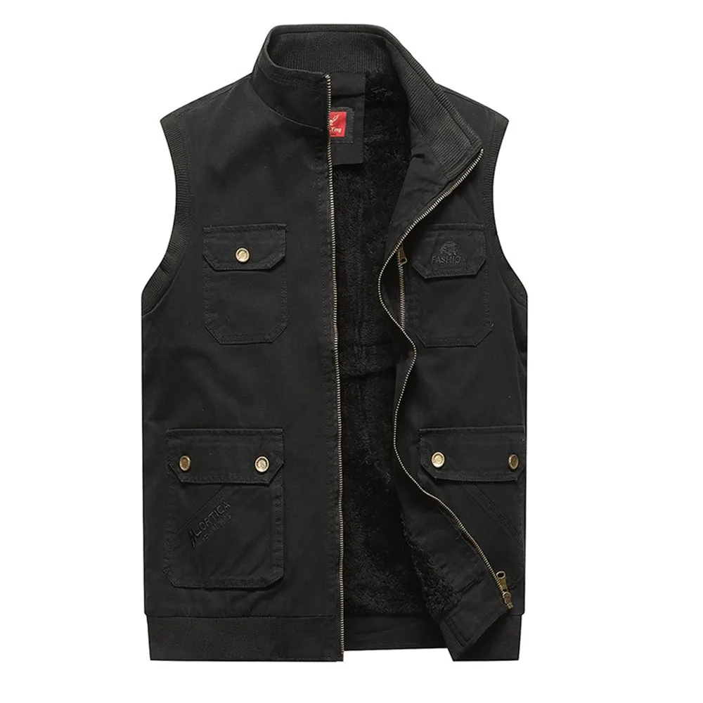 Мужской жилет с несколькими карманами водонепроницаемый для активного отдыха
