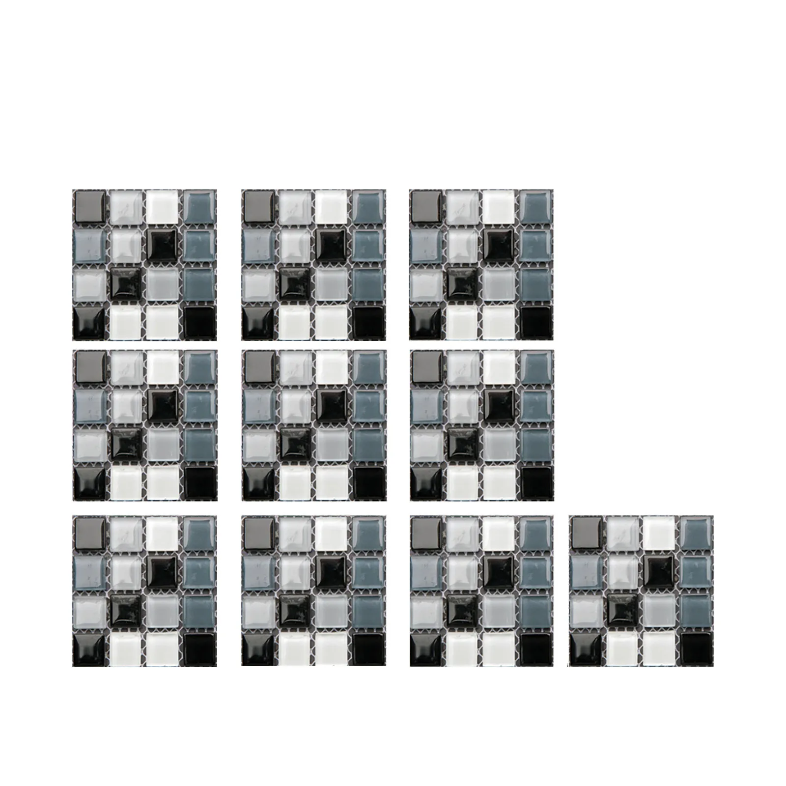 10pc 3d Crystal Magic Gel Tiles Self Stick Mosaic Tile For Kitchen And Bathroom Backsplash Creative Brick Wallpaper | Дом и сад