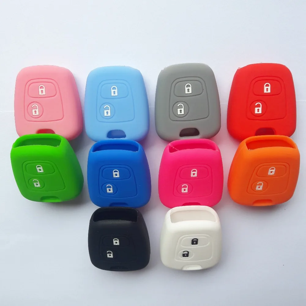 RUNFA Авто резиновый силиконовый чехол-бампер с ключ чехол сумка для PEUGEOT 107 207 307 607 206