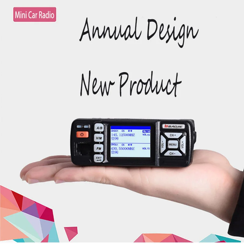 1pz мини мощная 25 Вт Двухдиапазонная УКВ УВЧ Автомобильная Радио BJ 318 радио