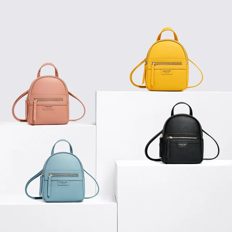 

YIZHONG Casual Mini Backpack Multifunction Messenger Bags for Women Small School Backpacks Female Fashion Bookbag Purse Mochila