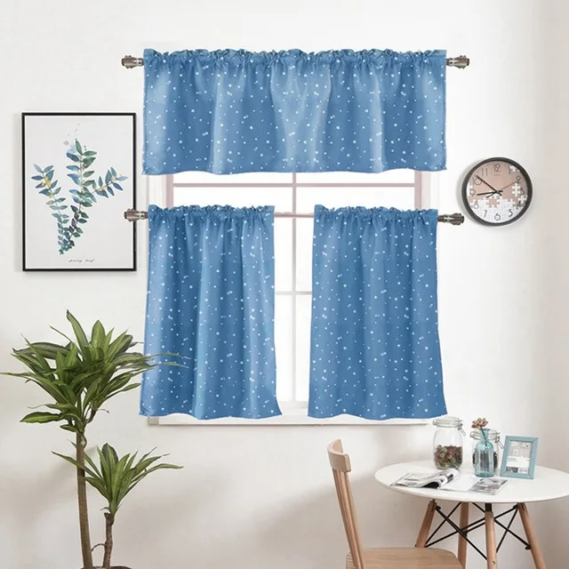 1 шт. карманные Короткие шторы со звездами горячего тиснения балдахин галстук для